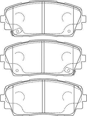 Kavo Parts BP-3045 - Bremžu uzliku kompl., Disku bremzes autodraugiem.lv