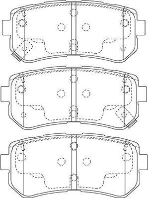 Kavo Parts BP-3046 - Bremžu uzliku kompl., Disku bremzes autodraugiem.lv