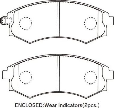 Kavo Parts KBP-3044 - Bremžu uzliku kompl., Disku bremzes autodraugiem.lv