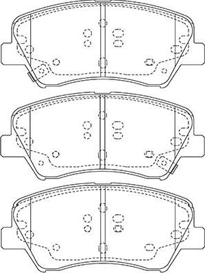 Kavo Parts BP-3047 - Bremžu uzliku kompl., Disku bremzes autodraugiem.lv