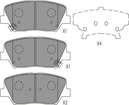 Kavo Parts BP-3059 - Bremžu uzliku kompl., Disku bremzes autodraugiem.lv