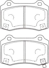 Kavo Parts BP-3050 - Bremžu uzliku kompl., Disku bremzes autodraugiem.lv