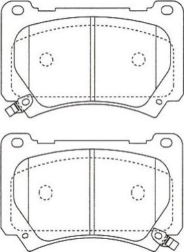 Kavo Parts BP-3053 - Bremžu uzliku kompl., Disku bremzes autodraugiem.lv