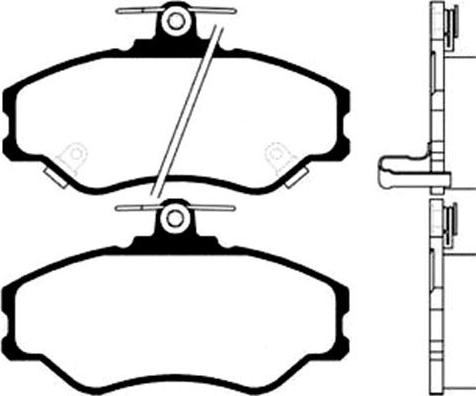 Kavo Parts BP-3006 - Bremžu uzliku kompl., Disku bremzes autodraugiem.lv