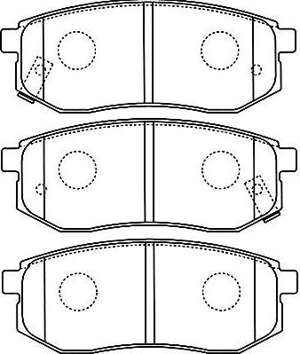 Kavo Parts BP-3035 - Bremžu uzliku kompl., Disku bremzes autodraugiem.lv