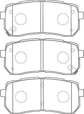 Kavo Parts BP-3036 - Bremžu uzliku kompl., Disku bremzes autodraugiem.lv