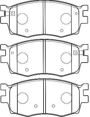 Kavo Parts BP-3031 - Bremžu uzliku kompl., Disku bremzes autodraugiem.lv