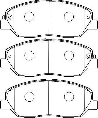 Kavo Parts BP-3032 - Bremžu uzliku kompl., Disku bremzes autodraugiem.lv