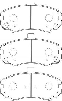 Kavo Parts BP-3037 - Bremžu uzliku kompl., Disku bremzes autodraugiem.lv