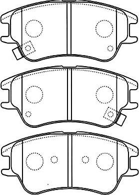 Kavo Parts BP-3027 - Bremžu uzliku kompl., Disku bremzes autodraugiem.lv