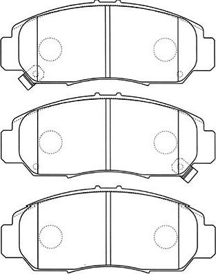 Kavo Parts BP-2044 - Bremžu uzliku kompl., Disku bremzes autodraugiem.lv