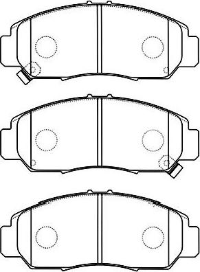 Kavo Parts BP-2047 - Bremžu uzliku kompl., Disku bremzes autodraugiem.lv