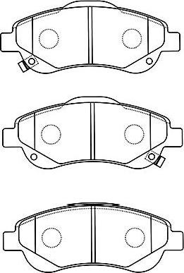 Kavo Parts BP-2054 - Bremžu uzliku kompl., Disku bremzes autodraugiem.lv