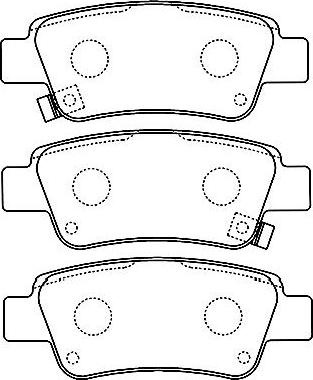 Kavo Parts BP-2055 - Bremžu uzliku kompl., Disku bremzes autodraugiem.lv