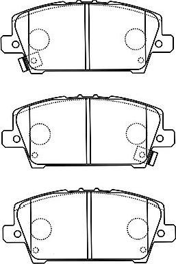 Kavo Parts BP-2050 - Bremžu uzliku kompl., Disku bremzes autodraugiem.lv