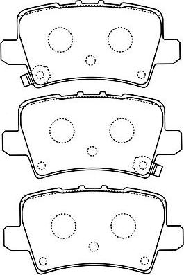 Kavo Parts BP-2051 - Bremžu uzliku kompl., Disku bremzes autodraugiem.lv