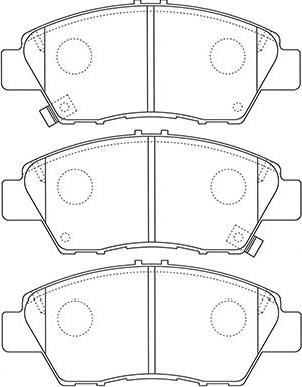 Kavo Parts BP-2058 - Bremžu uzliku kompl., Disku bremzes autodraugiem.lv