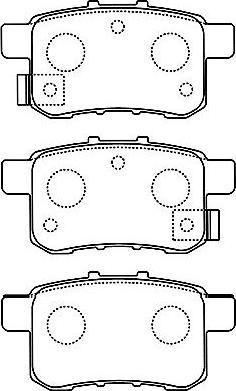 Kavo Parts BP-2057 - Bremžu uzliku kompl., Disku bremzes autodraugiem.lv