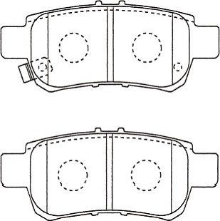 Kavo Parts BP-2064 - Bremžu uzliku kompl., Disku bremzes autodraugiem.lv