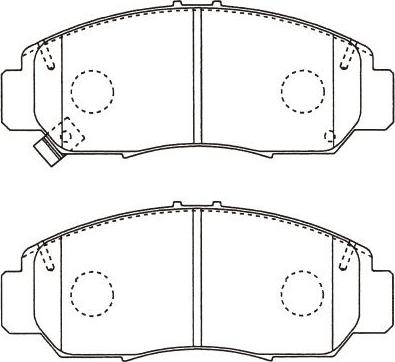 Kavo Parts BP-2065 - Bremžu uzliku kompl., Disku bremzes autodraugiem.lv