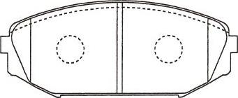 Kavo Parts BP-2066 - Bremžu uzliku kompl., Disku bremzes autodraugiem.lv