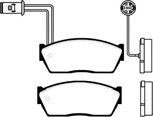 Kavo Parts BP-2006 - Bremžu uzliku kompl., Disku bremzes autodraugiem.lv