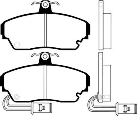 Kavo Parts BP-2007 - Bremžu uzliku kompl., Disku bremzes autodraugiem.lv