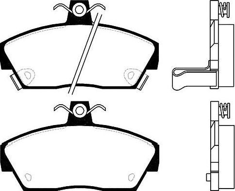 Kavo Parts BP-2013 - Bremžu uzliku kompl., Disku bremzes autodraugiem.lv