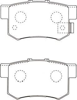 Kavo Parts BP-2032 - Bremžu uzliku kompl., Disku bremzes autodraugiem.lv