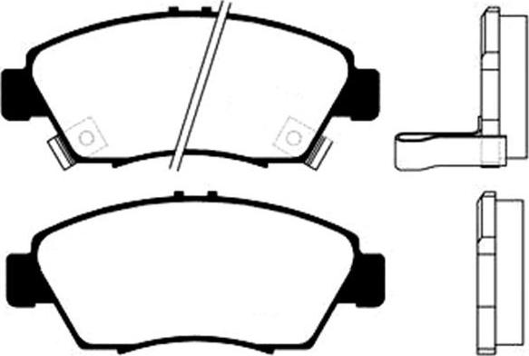 Kavo Parts BP-2022 - Bremžu uzliku kompl., Disku bremzes autodraugiem.lv