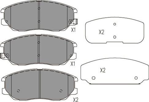 Kavo Parts BP-7506 - Bremžu uzliku kompl., Disku bremzes autodraugiem.lv