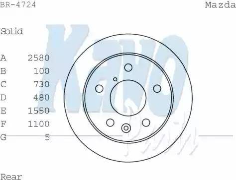 Kavo Parts BR-4724 - Bremžu diski autodraugiem.lv