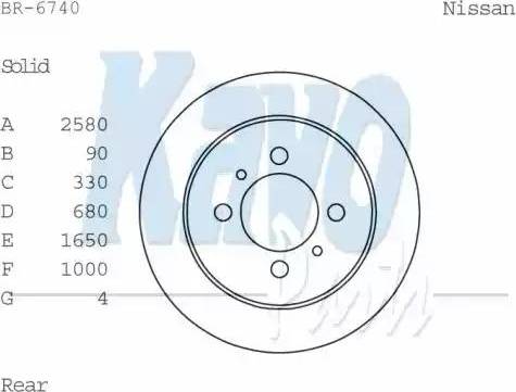 Kavo Parts BR-6740 - Bremžu diski autodraugiem.lv