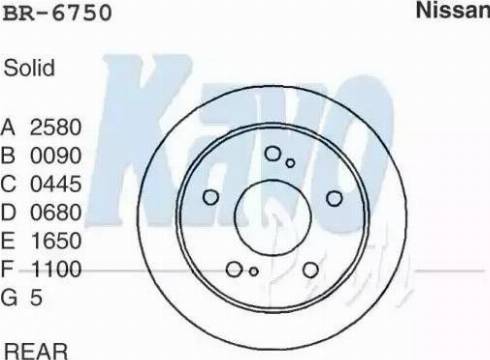 Kavo Parts BR-6750 - Bremžu diski autodraugiem.lv