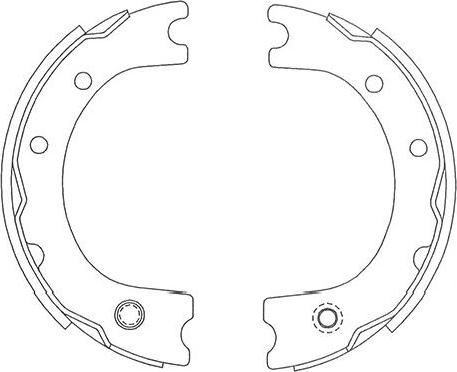 Kavo Parts BS-9940 - Bremžu loku komplekts autodraugiem.lv