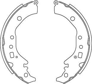 Kavo Parts BS-9948 - Bremžu loku komplekts autodraugiem.lv