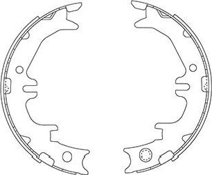 Kavo Parts BS-9947 - Bremžu loku komplekts autodraugiem.lv