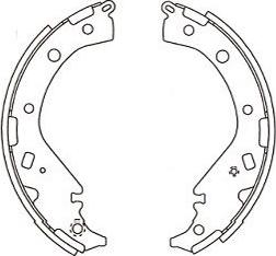 Kavo Parts BS-9954 - Bremžu loku komplekts autodraugiem.lv