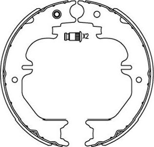 Kavo Parts BS-9955 - Bremžu loku komplekts autodraugiem.lv