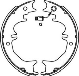 Kavo Parts BS-9957 - Bremžu loku komplekts autodraugiem.lv