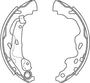 Kavo Parts BS-9933 - Bremžu loku komplekts autodraugiem.lv