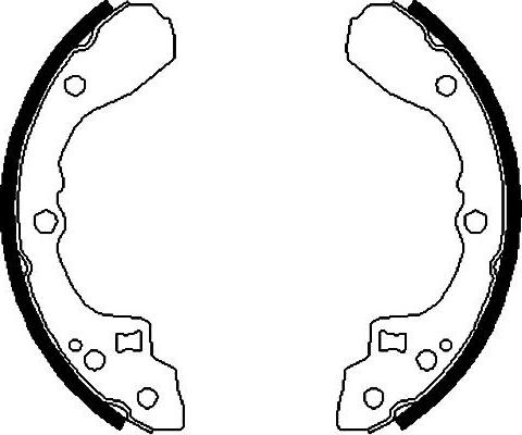 Kavo Parts BS-4405 - Bremžu loku komplekts autodraugiem.lv