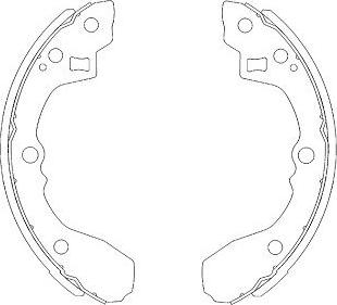 Kavo Parts BS-4408 - Bremžu loku komplekts autodraugiem.lv