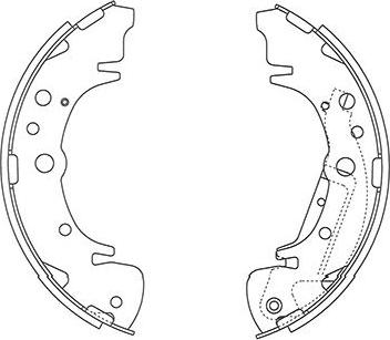 Kavo Parts BS-4407 - Bremžu loku komplekts autodraugiem.lv