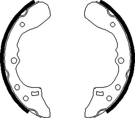 Kavo Parts BS-5408 - Bremžu loku komplekts autodraugiem.lv