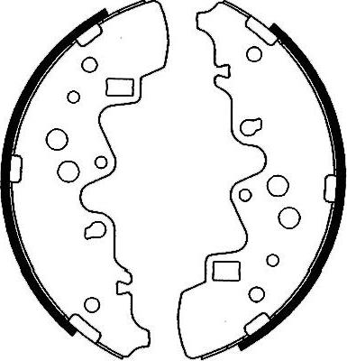 Kavo Parts BS-5431 - Bremžu loku komplekts autodraugiem.lv