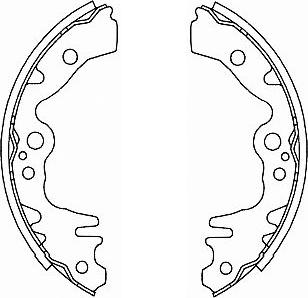 Kavo Parts BS-1922 - Bremžu loku komplekts autodraugiem.lv