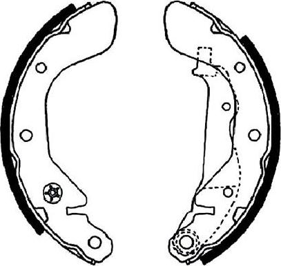 Kavo Parts BS-1403 - Bremžu loku komplekts autodraugiem.lv