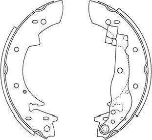 Kavo Parts BS-8935 - Bremžu loku komplekts autodraugiem.lv