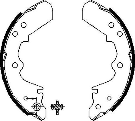 Kavo Parts BS-3900 - Bremžu loku komplekts autodraugiem.lv